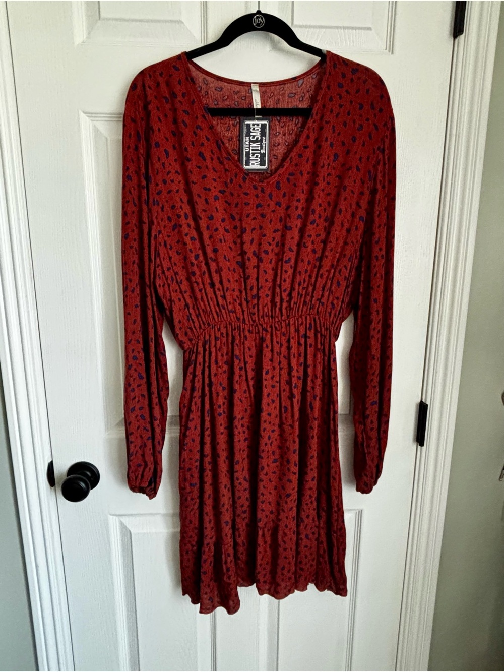 Hesed Spotted Rust colored Dress - 1XL- NWT